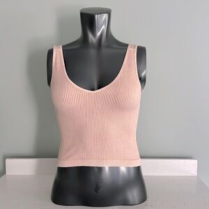 EUC Nikibiki waffle cropped tank